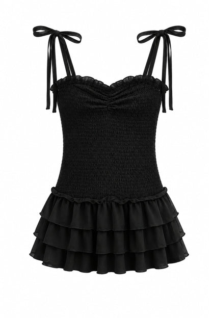 TWEEN MERI SOLID SHEER DRESS
