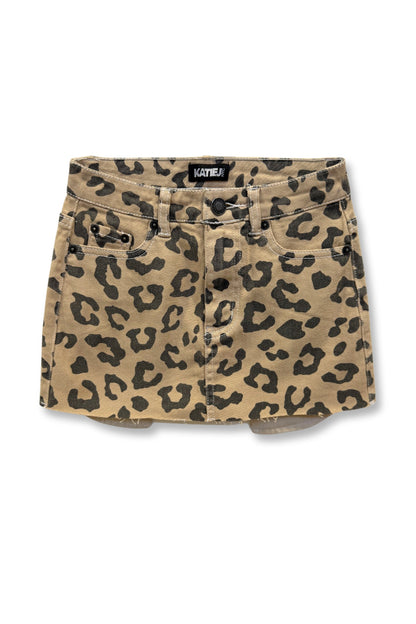 TWEEN MIAMI PRINTED DENIM SKIRT