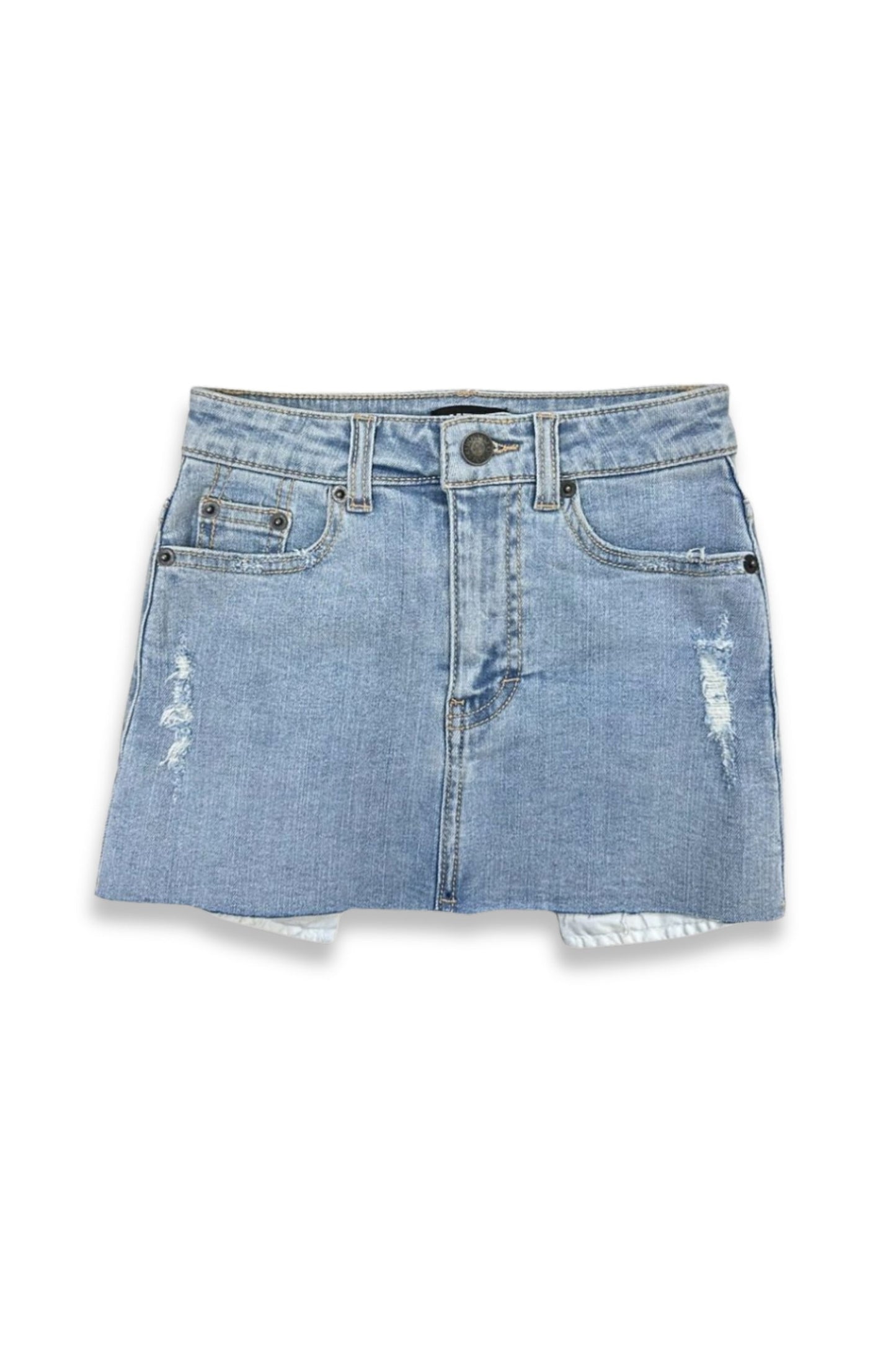 TWEEN MIAMI DISTRESSED DENIM SKIRT