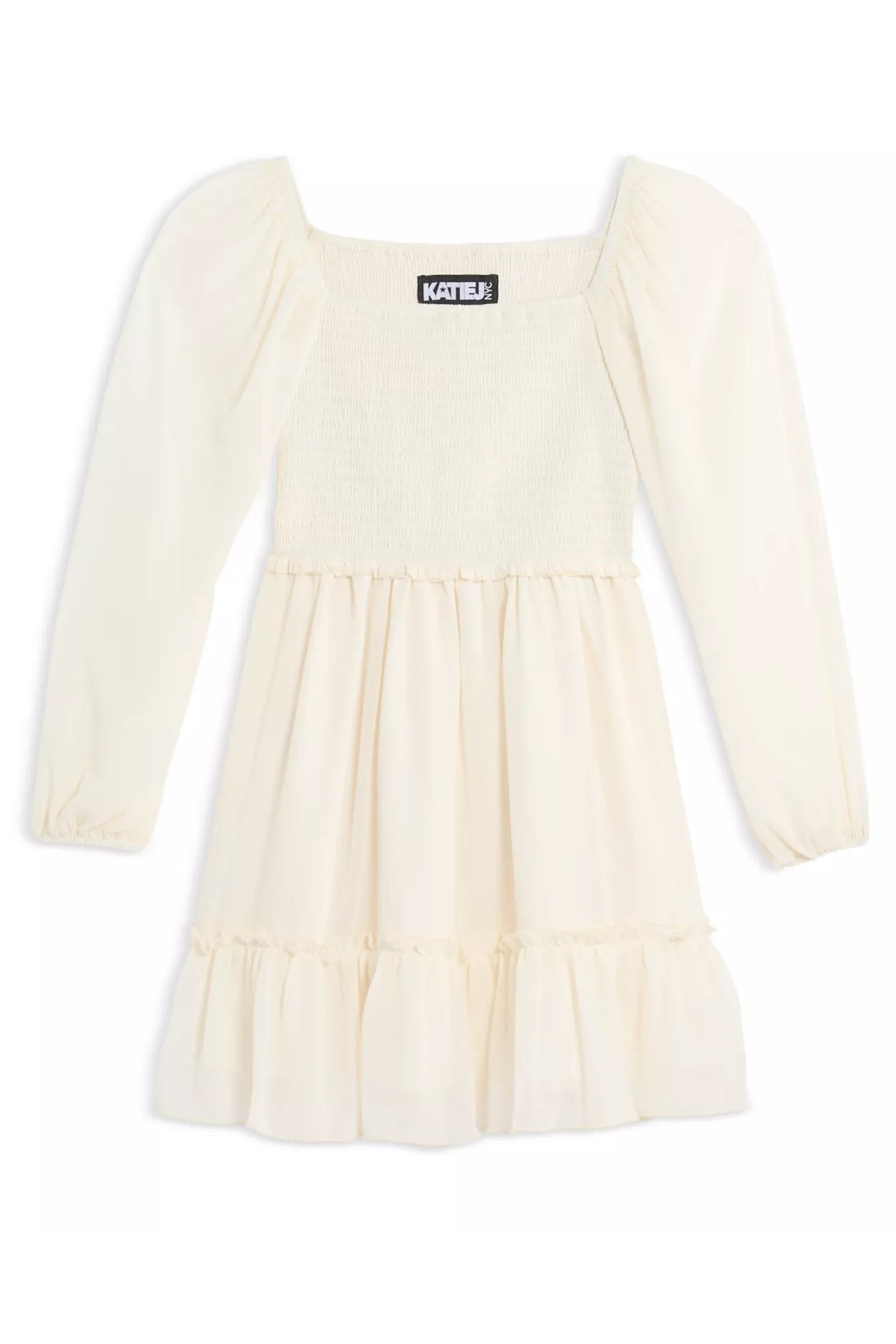 TWEEN MOLLY SOLID LONG SLEEVE DRESS