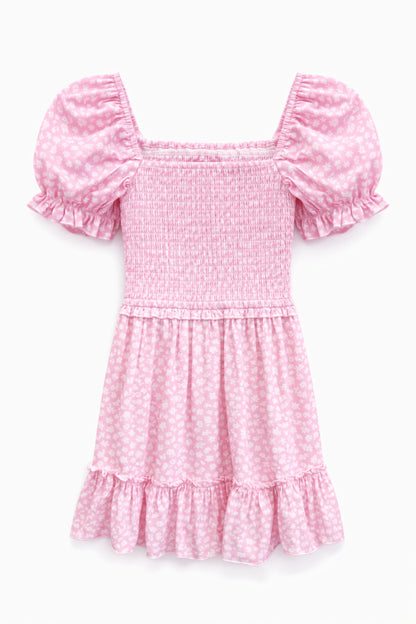 TWEEN MOLLY PRINTED SHORT SLEEVE DRESS
