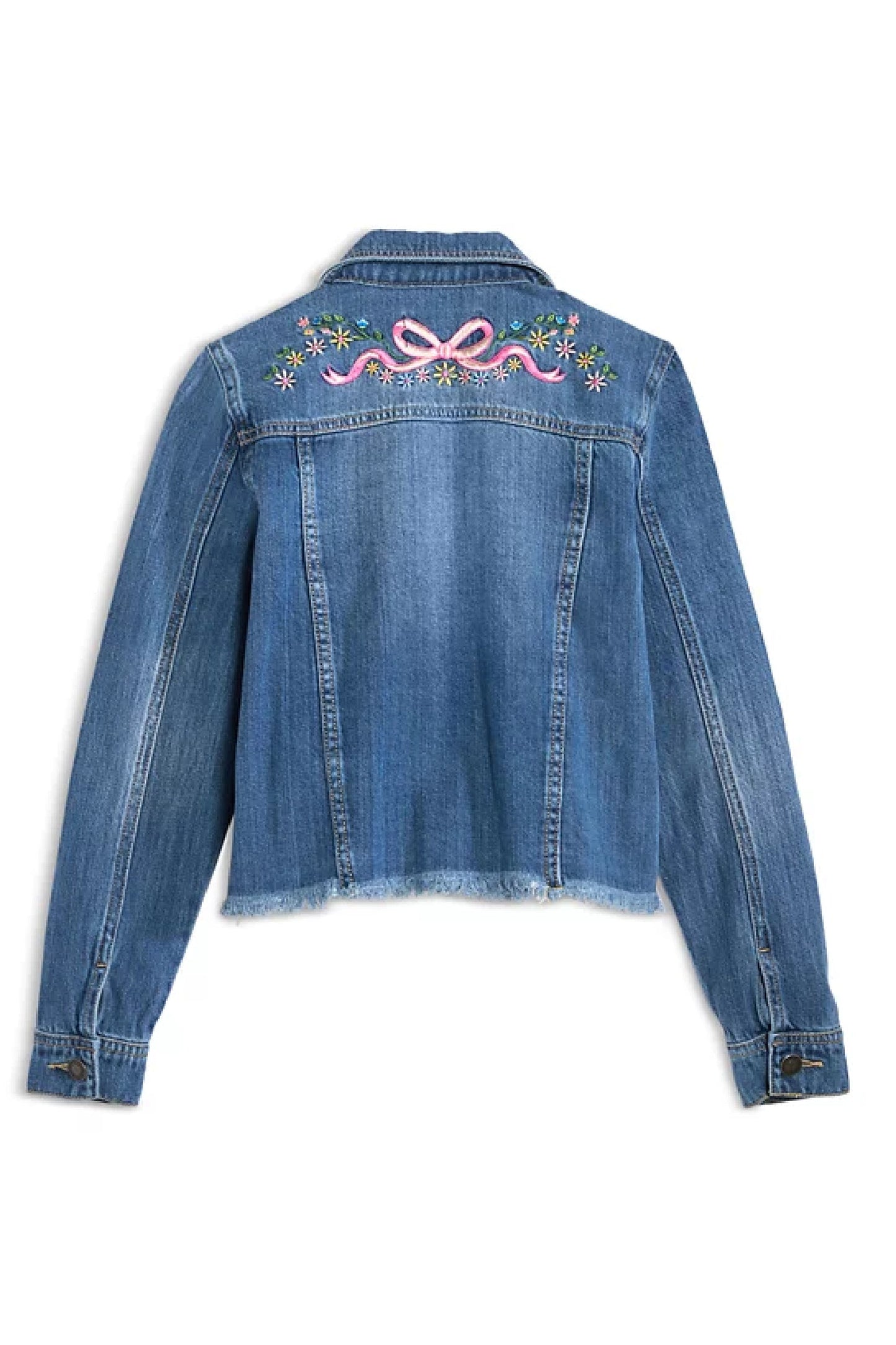 TWEEN NEWPORT EMBROIDERED DENIM JACKET