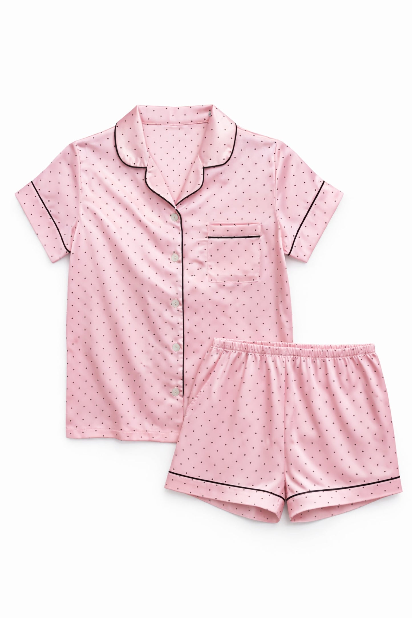 TWEEN OLIVIA PRINTED SATIN SHORTS LOUNGE SET