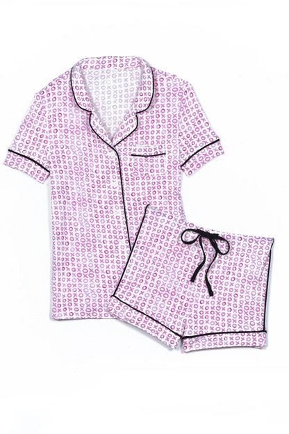 TWEEN LYNN PRINT SHORTS LOUNGE SET