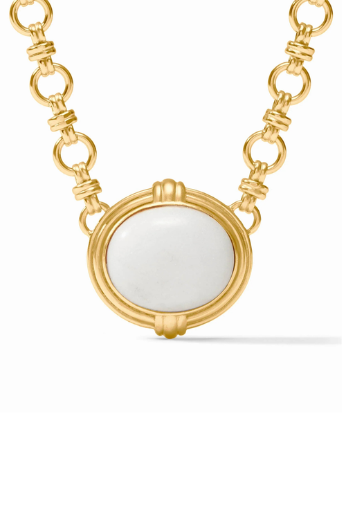 Portofino Demi Necklace - White Jade