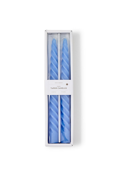 Set of 2 Twist Taper Candle