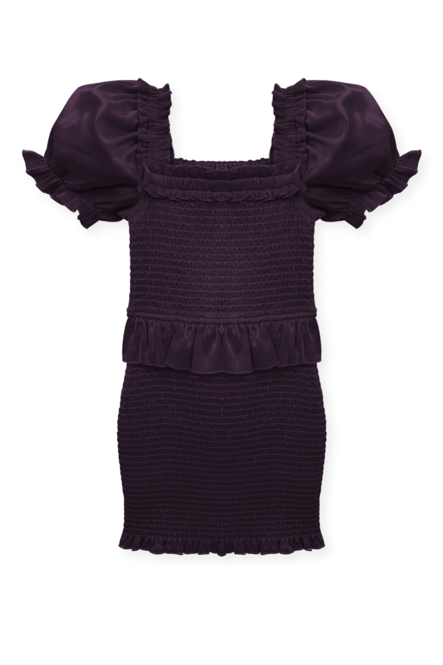 TWEEN RAYNE TIERED PUFF SLEEVE SMOCKED DRESS - FINAL SALE