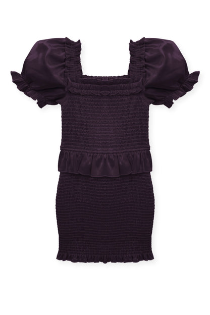 TWEEN RAYNE TIERED PUFF SLEEVE SMOCKED DRESS - FINAL SALE