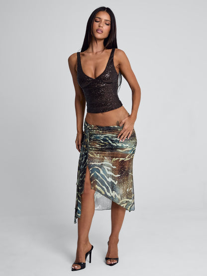 Roei Midi Skirt Mojave