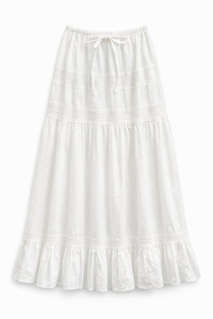 TWEEN SOFIE TIERED MAXI SOLID SKIRT