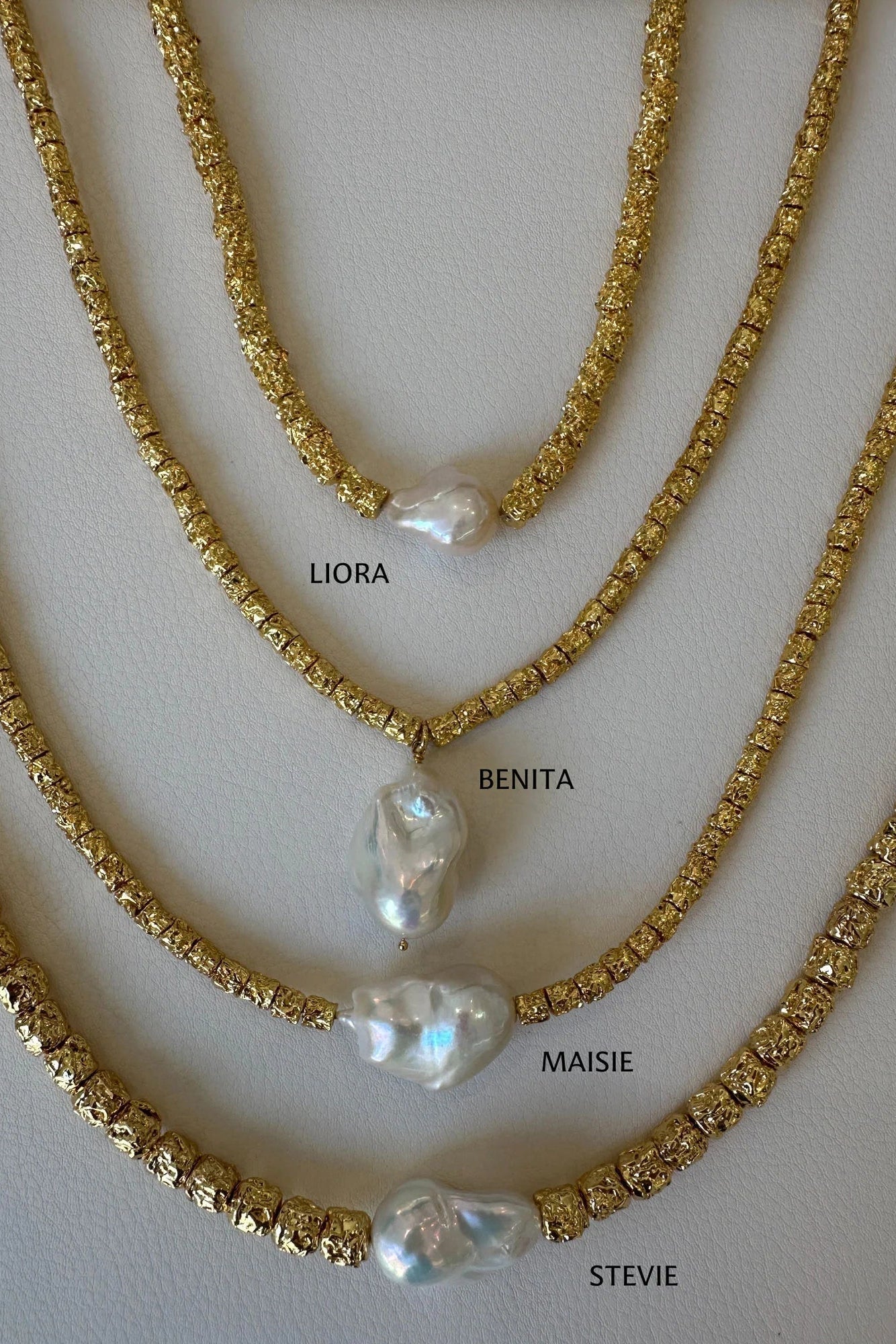 Liora Necklace - 24K Gold Plated