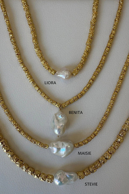 Liora Necklace - 24K Gold Plated