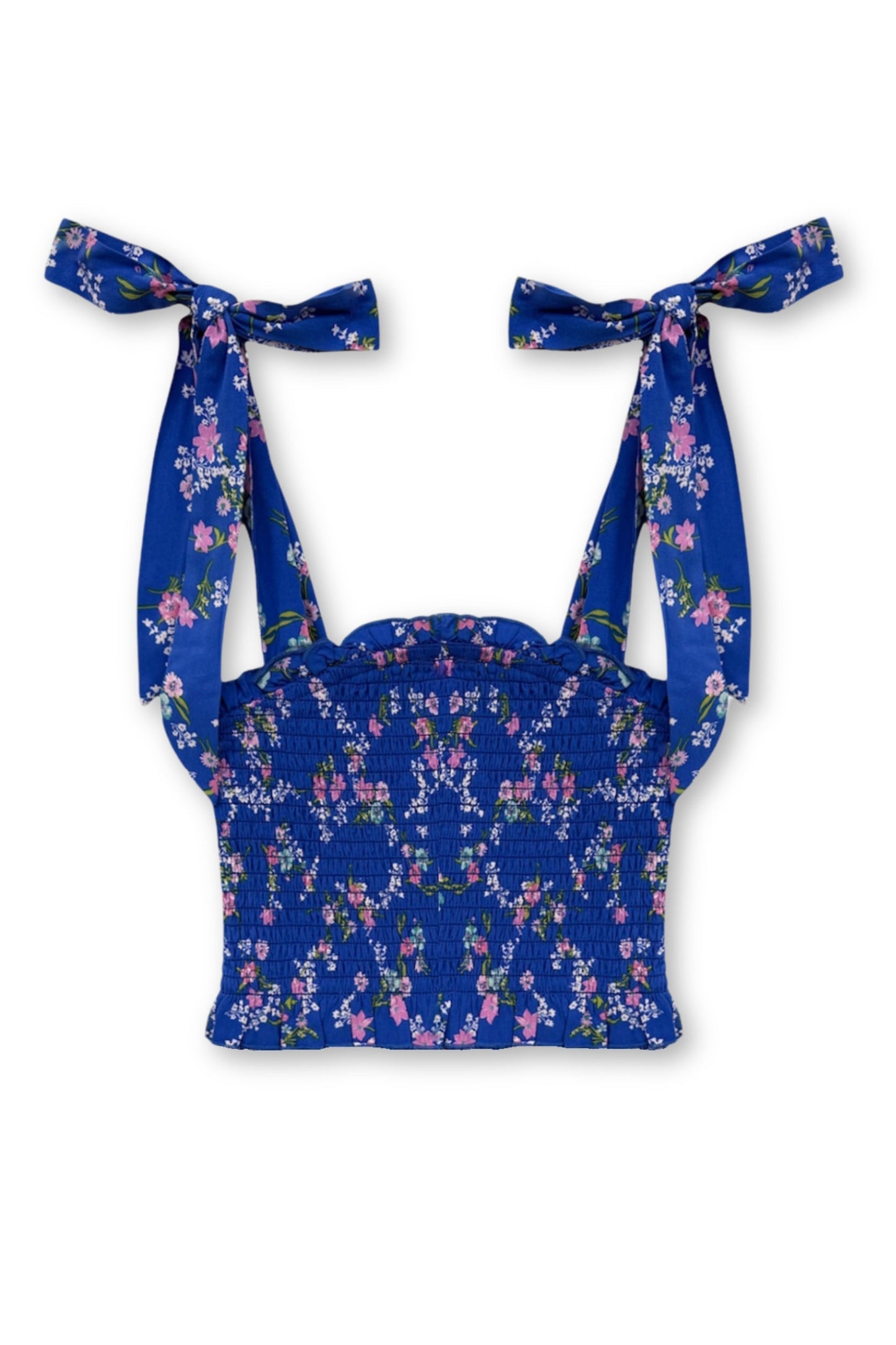 JUNIOR SUNNY PRINTED TIE TOP - FINAL SALE