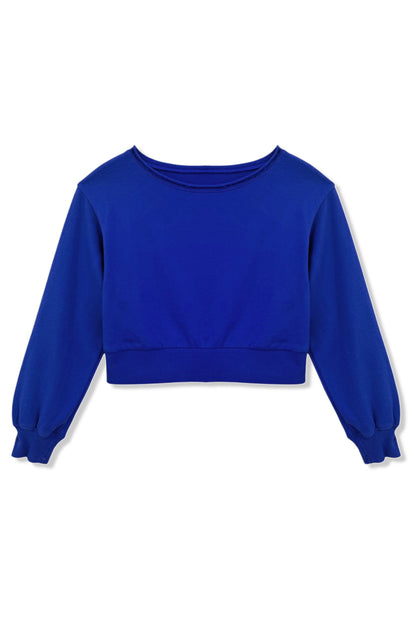 TWEEN TRISTAN VINTAGE STYLE OFF SHOULDER CROP TOP