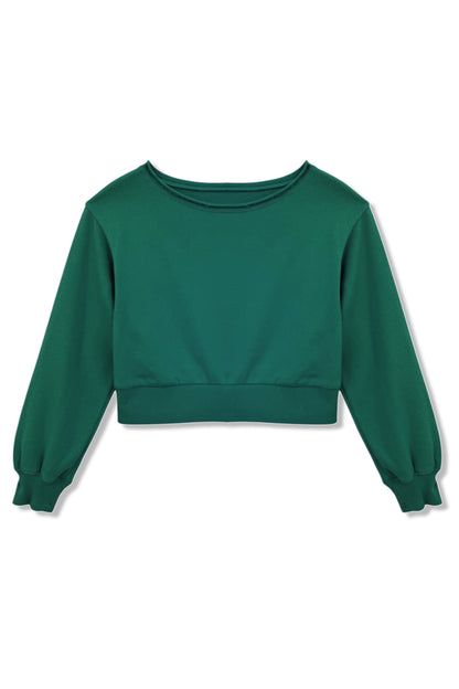 TWEEN TRISTAN VINTAGE STYLE OFF SHOULDER CROP TOP