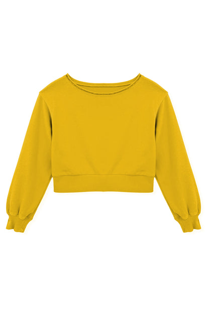 TWEEN TRISTAN VINTAGE STYLE OFF SHOULDER CROP TOP