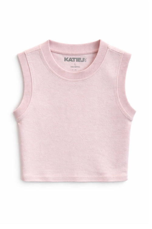 JUNIOR TUCKER SOLID TERRY MUSCLE TANK