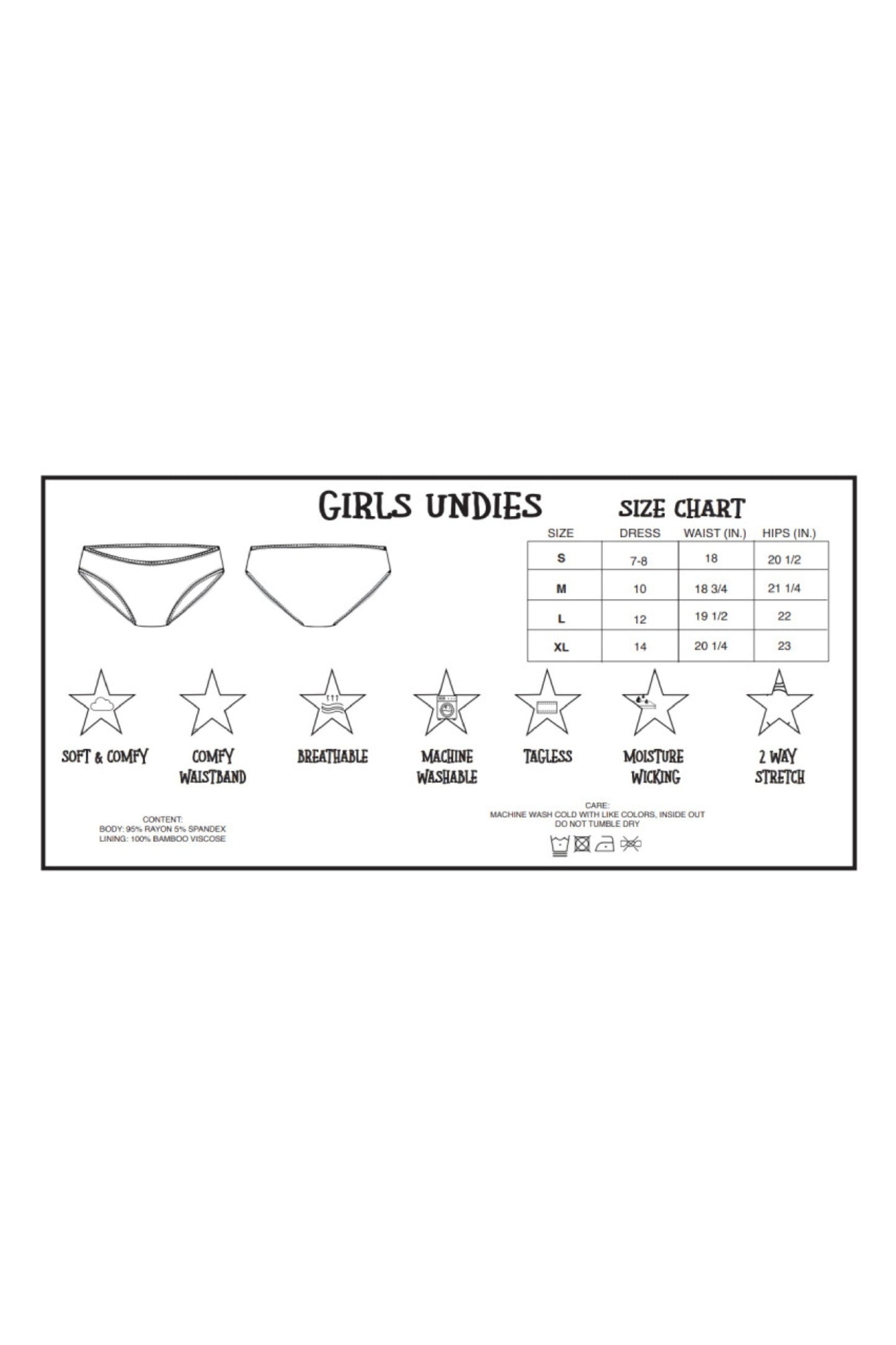 TWEEN "DAYS OF THE WEEK" UNDIES