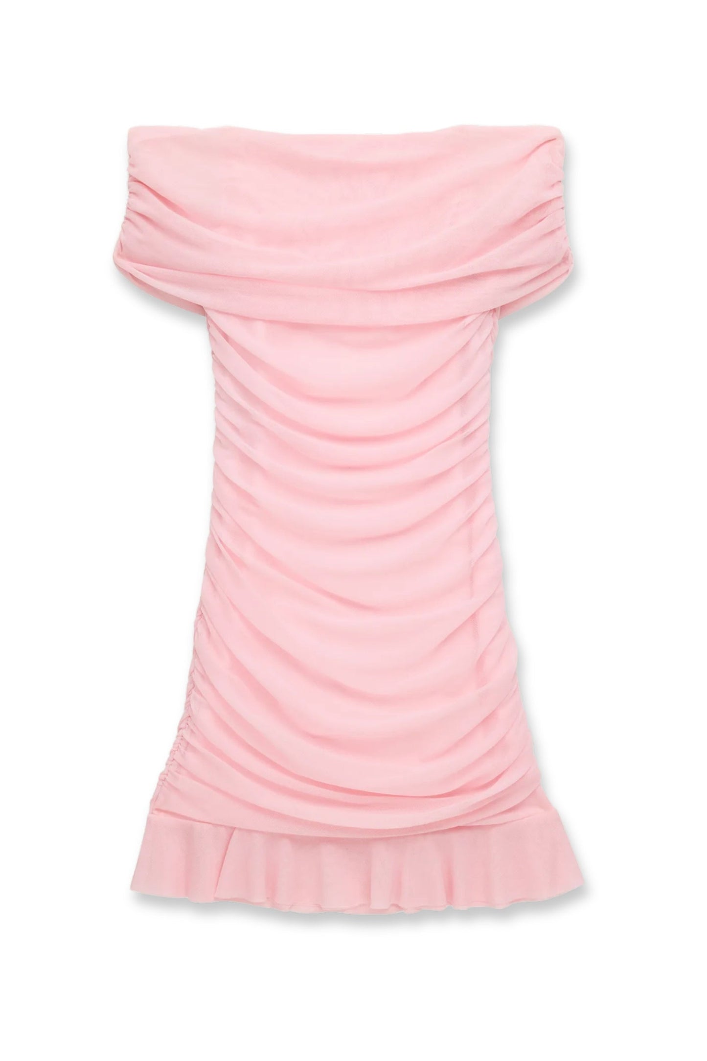 TWEEN RIVER MESH OFF SHOULDER PARTY DRESS