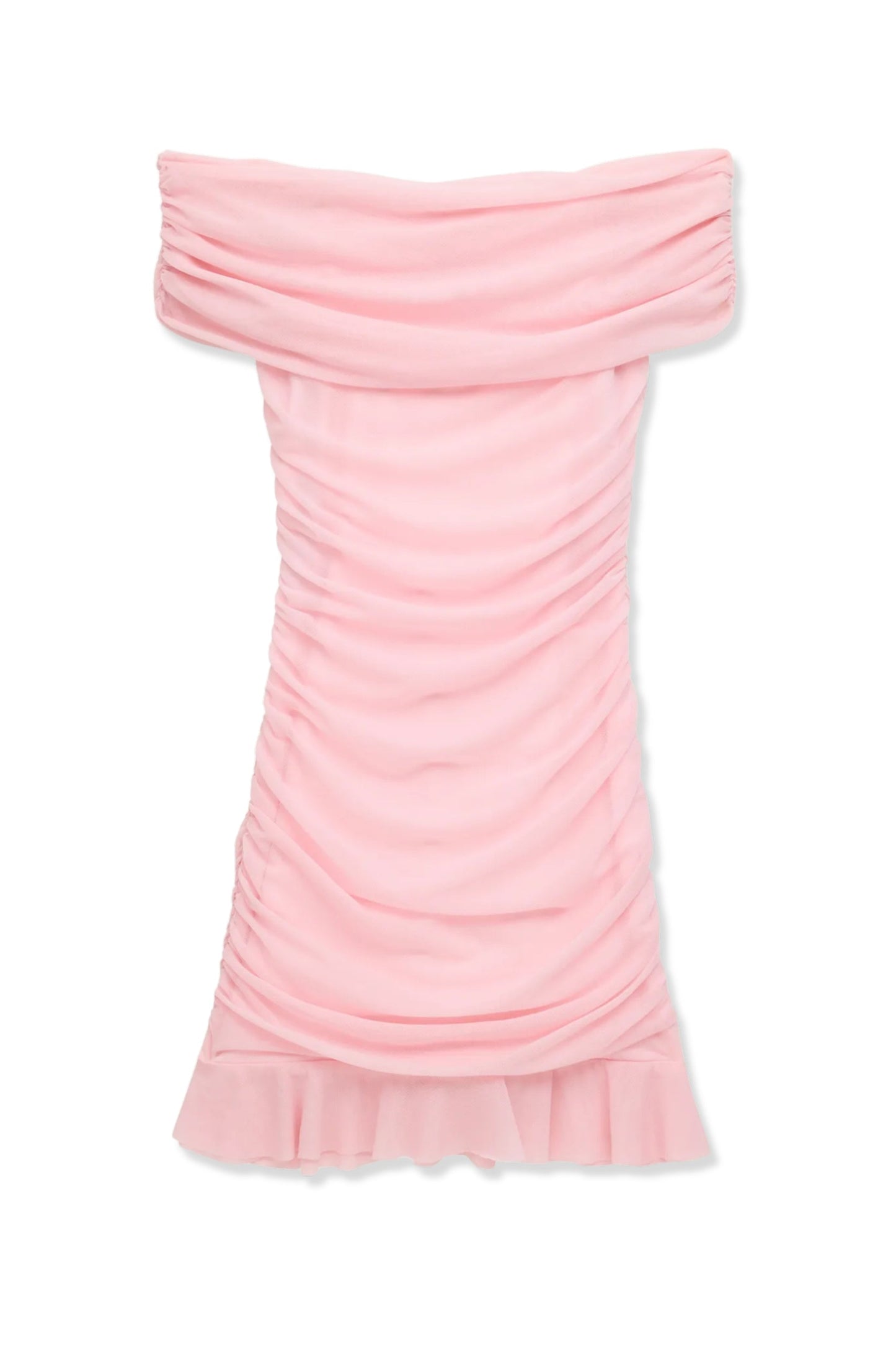 TWEEN RIVER MESH OFF SHOULDER PARTY DRESS