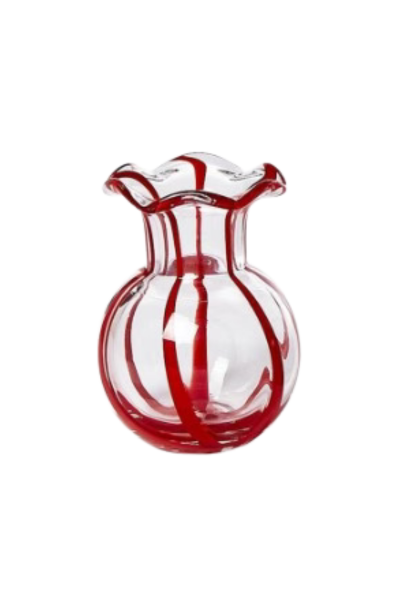 Ruffled Ribbon Vase