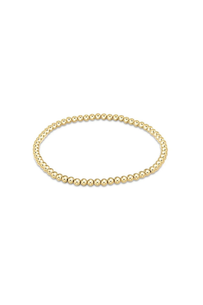 Classic Gold 3MM Bead  Bracelet