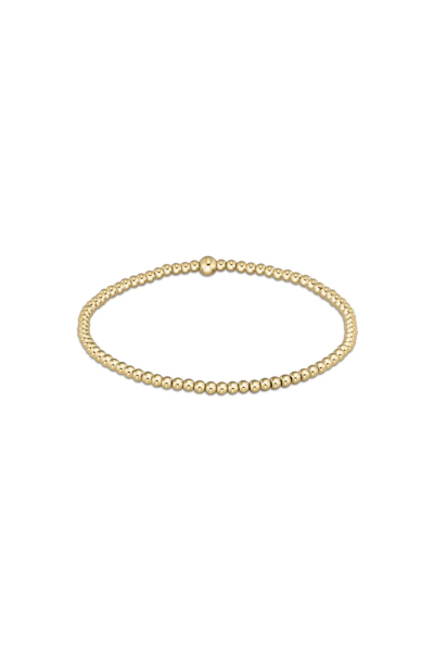 Classic Gold 2.5mm Bead  Bracelet