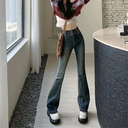 DressBetty - 2024 Streetwear Fashion Harajuku Casual Stretch Trousers Denim Pants