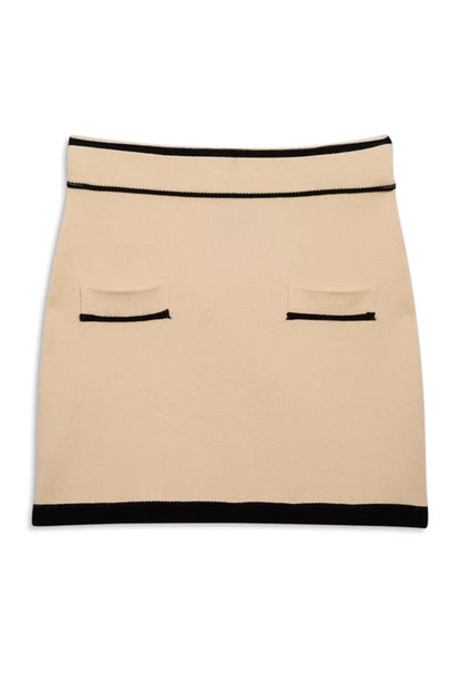TWEEN WHITNEY COLORBLOCK MINI SKIRT
