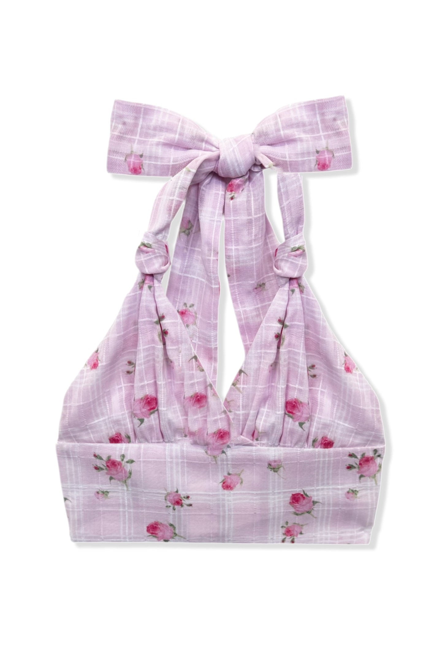 TWEEN YVONNE PRINTED HALTER TOP - FINAL SALE