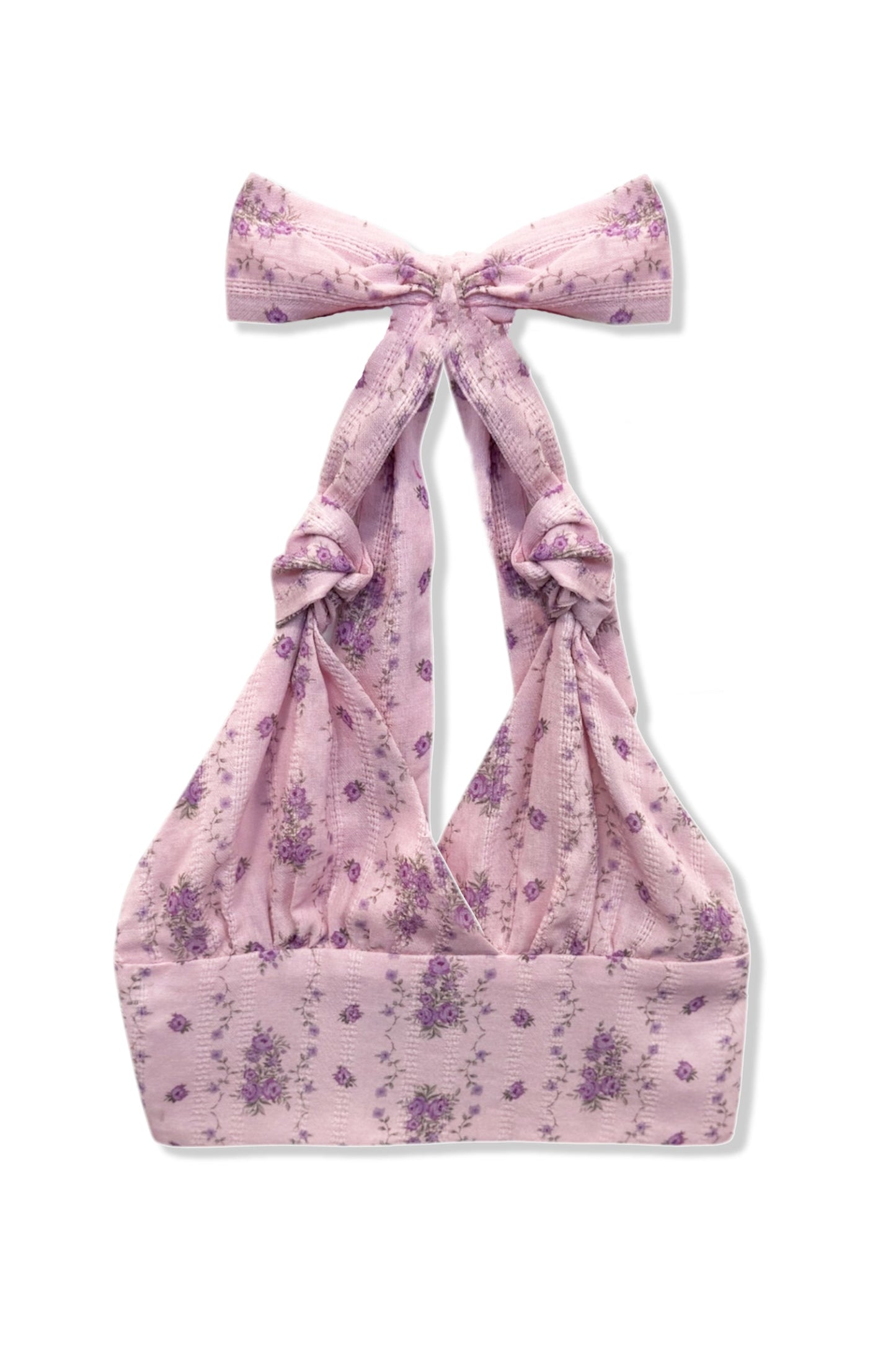 TWEEN YVONNE PRINTED HALTER TOP - FINAL SALE