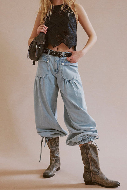 Mid Rise Tapered Vintage Relaxed Jeans