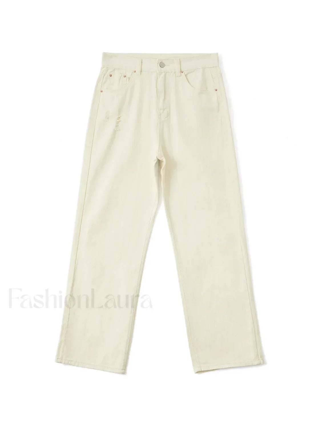 Basic Wash Straight Leg Boyfriend Jeans