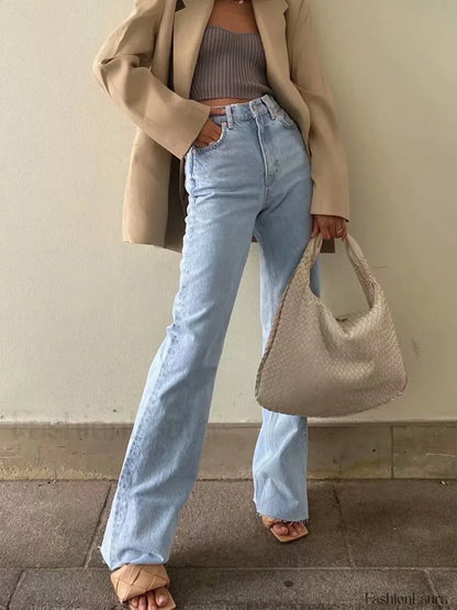 Denim Straight Graceful Leg Jeans