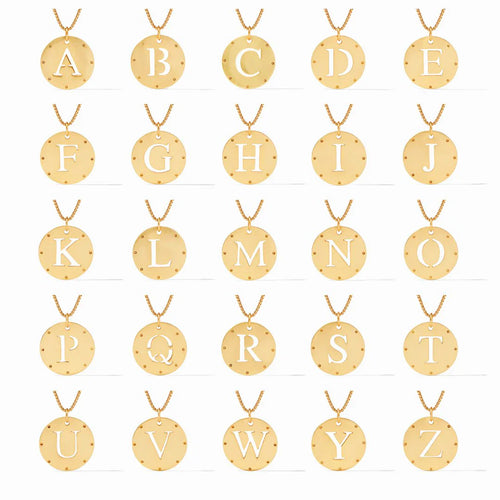 Julie Vos Monogram Pendant Necklace
