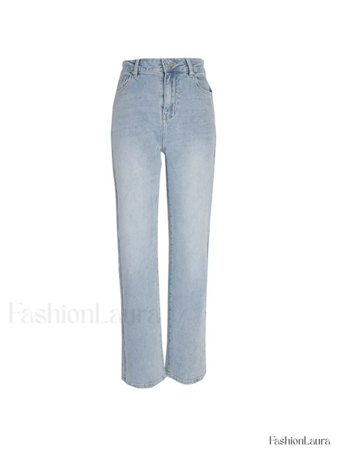 Light Wash Straight Boyfriend Jeans