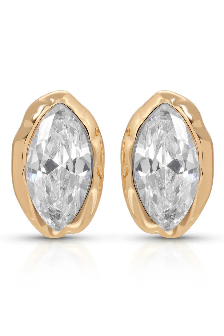 Crystal Luxe Mini Studs - Clear