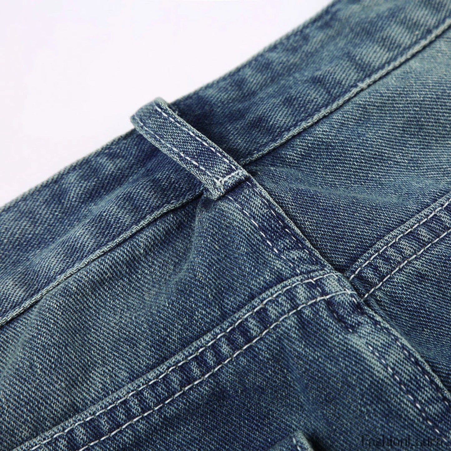Vintage Blue Graceful Wash Boyfriend Jeans