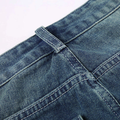 Vintage Blue Graceful Wash Boyfriend Jeans