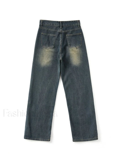 Vintage Blue Wash Boyfriend Jeans