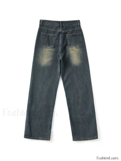 Vintage Blue Wash Boyfriend Jeans