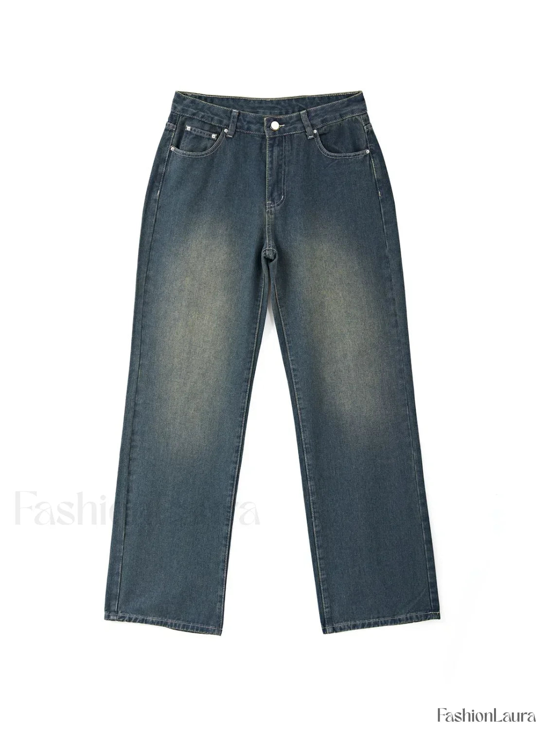 Vintage Blue Wash Boyfriend Jeans