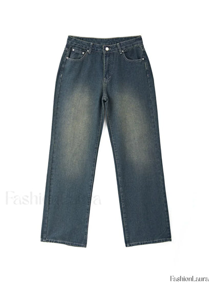 Vintage Blue Wash Boyfriend Jeans