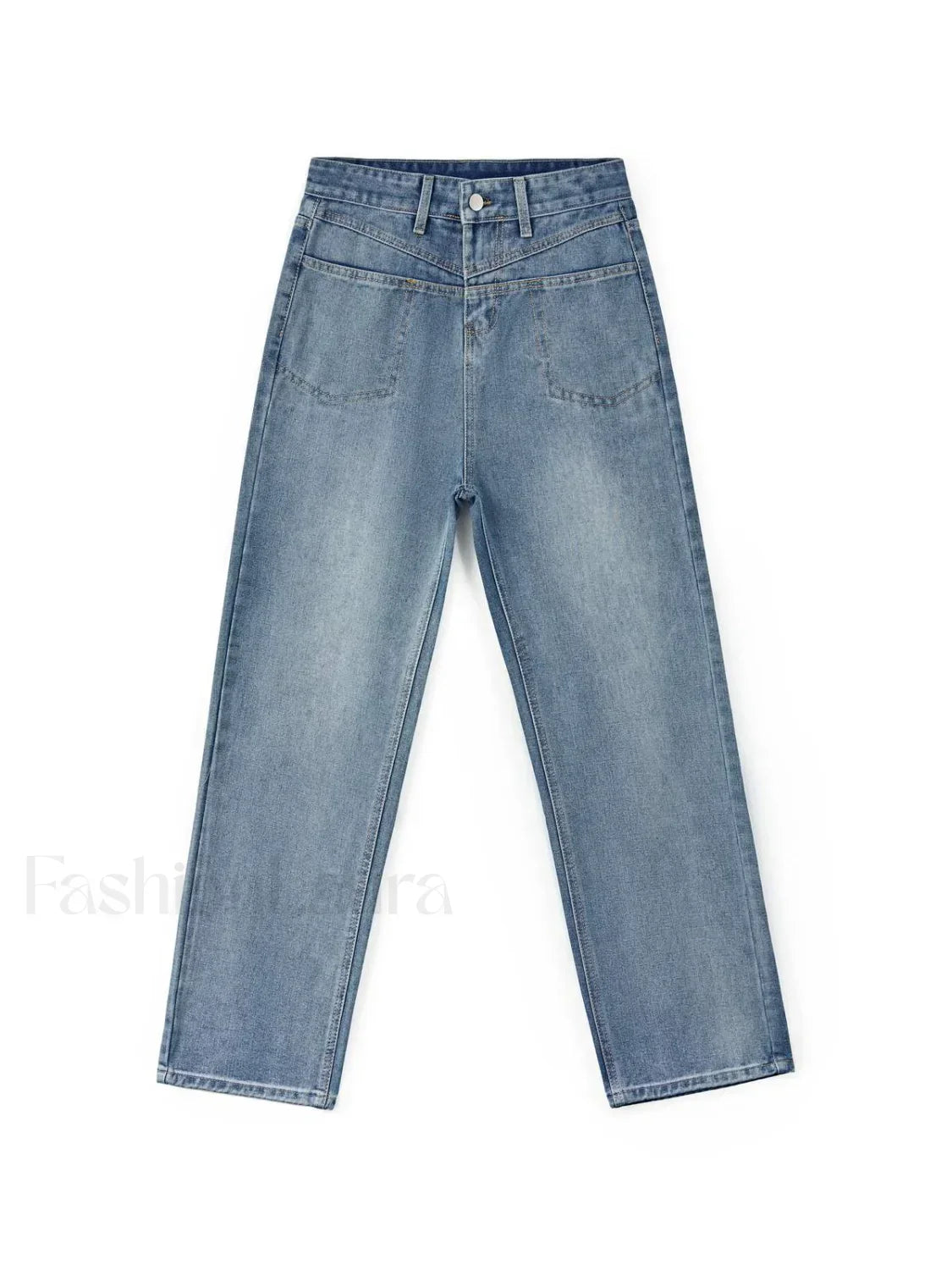 Washed Classic Denim Boyfriend Jeans