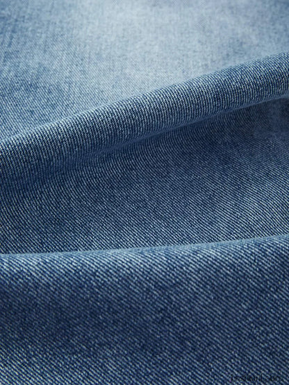 Washed Classic Denim Boyfriend Jeans