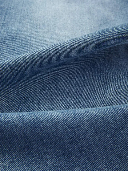 Washed Classic Denim Boyfriend Jeans