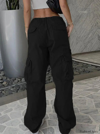 Washed Vintage Baggy Cargo Jeans