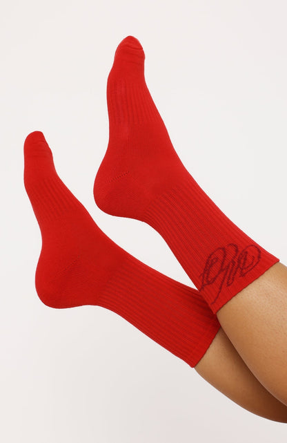 Studio 17 Raven 2 Pack Socks Red/Grey Marle